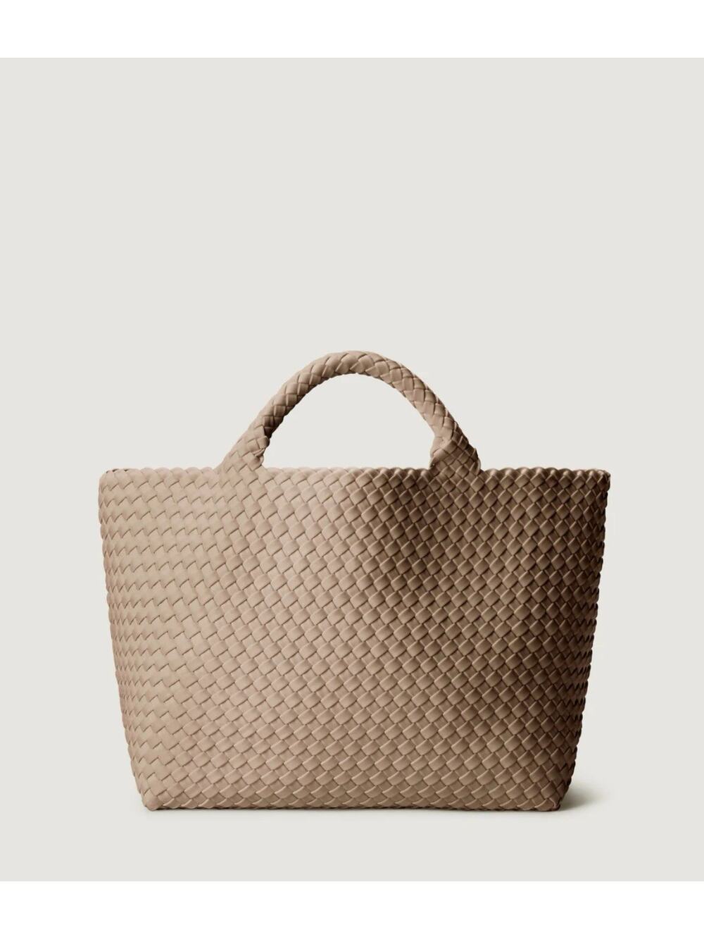 Naghedi St Barths Medium Tote Bag Cashmere Woven Taupe